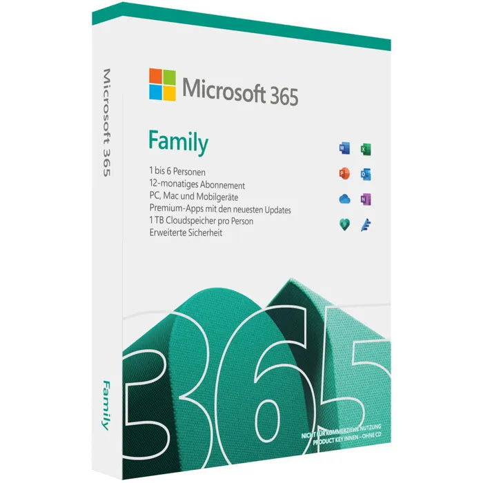 Microsoft Office 365 Family - 6 User / 12 Monate